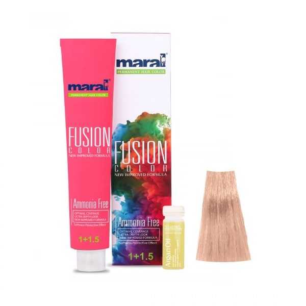 رنگ مو مارال مدل Fusion شماره 5.895 حجم 100 میلی لیتر رنگ رزگلد