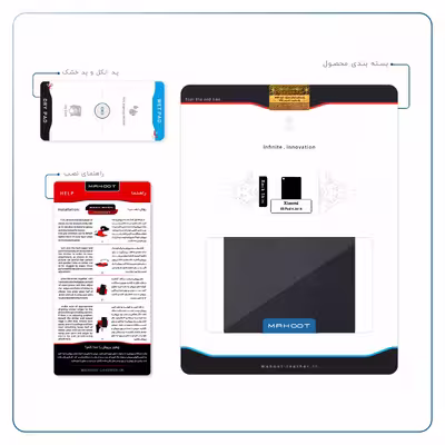 برچسب پوششی ماهوت مدل Graphite Buffalo Leather مناسب برای تبلت شیائومی Mi Pad 4 2018