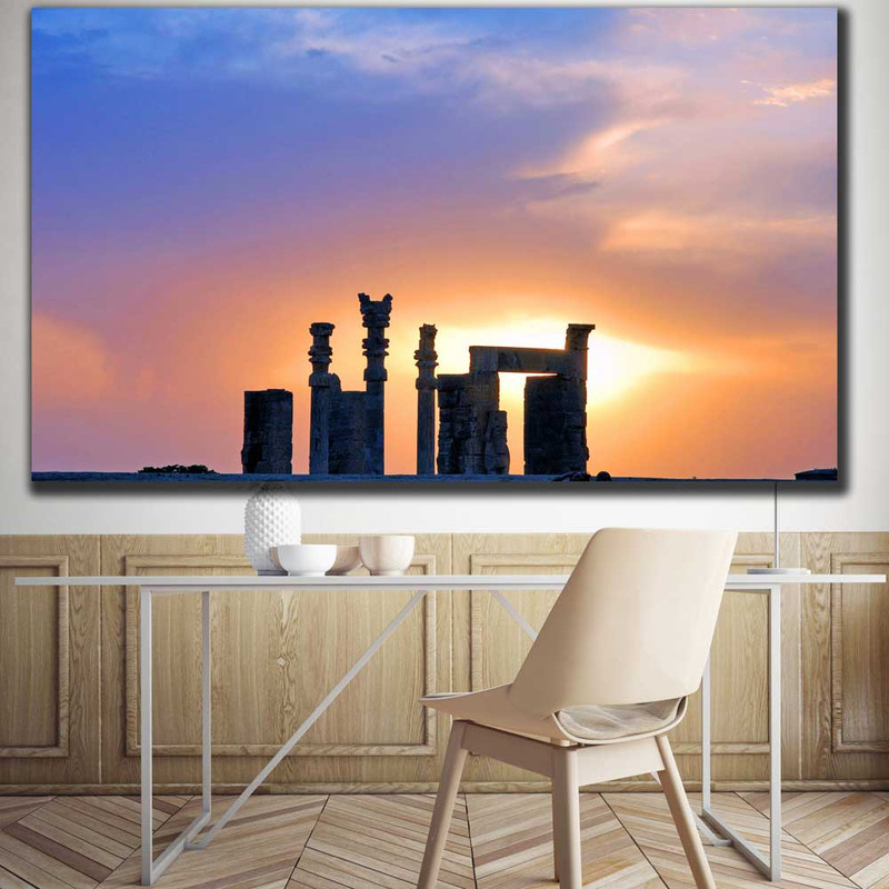 تابلو شاسی طرح شهر شیراز تخت جمشید مدل SA-24676 | دنیای قاب