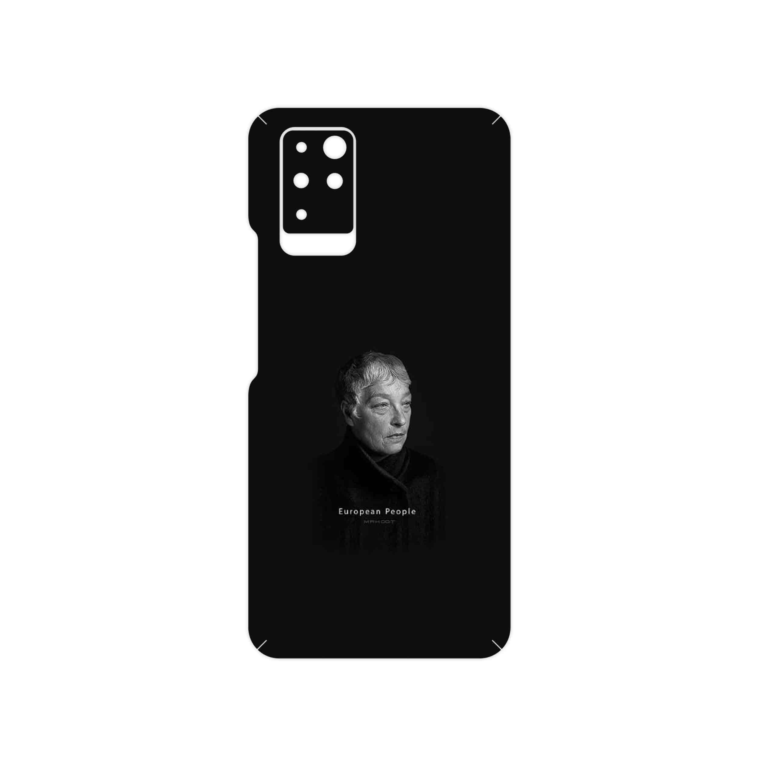 برچسب پوششی ماهوت مدل Portrait of a European Woman مناسب برای گوشی موبایل اینفینیکس Note 10