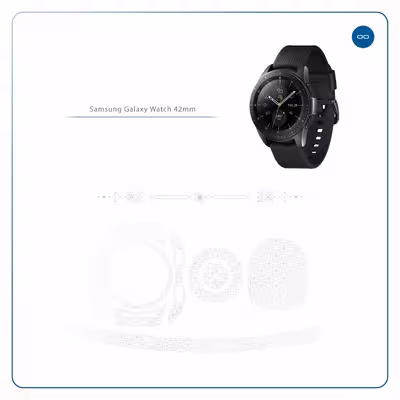 برچسب ماهوت طرح Gloss-Transparent مناسب برای ساعت هوشمند سامسونگ Galaxy Watch 42mm