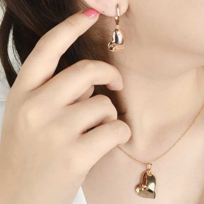 نیمست طرح قلب برند ژوپینگ با زنجیر استیل45 سانتی کد 7422