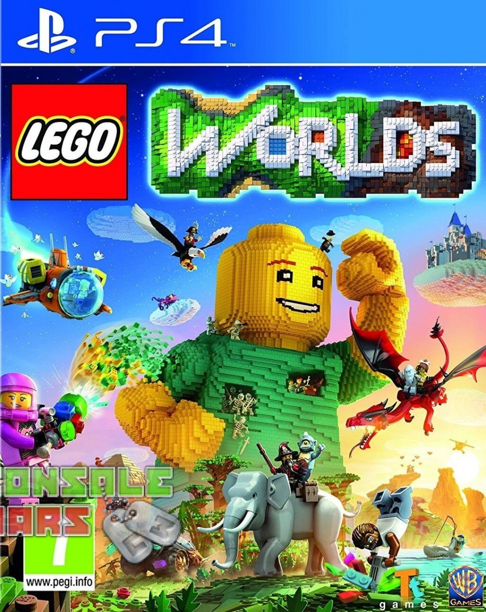 دیسک بازی Lego Worlds Ps4 کارکرده استوک