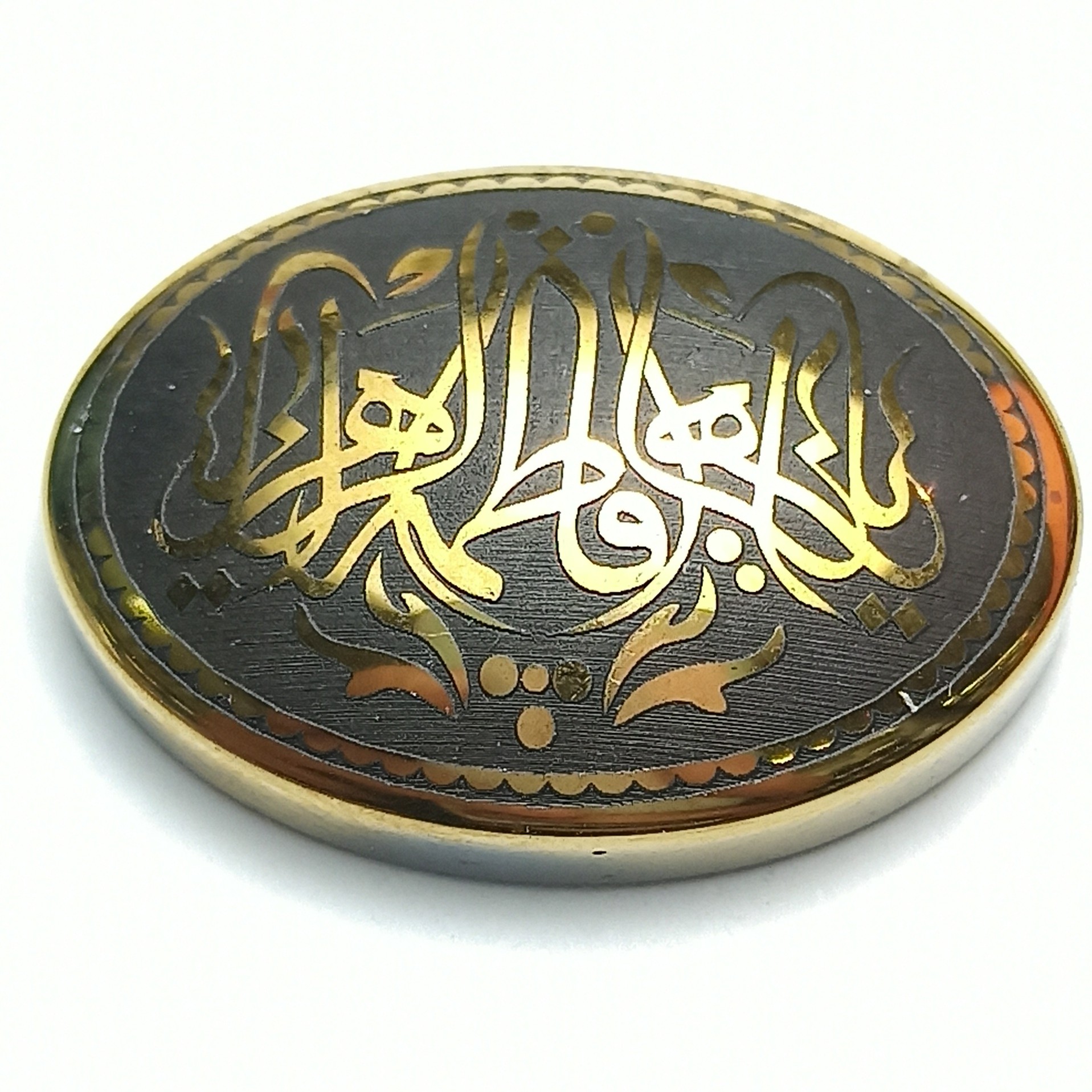 نگین حدید صینی خطی 20در25 میلی یا فاطمه الزهرا سلام الله علیه