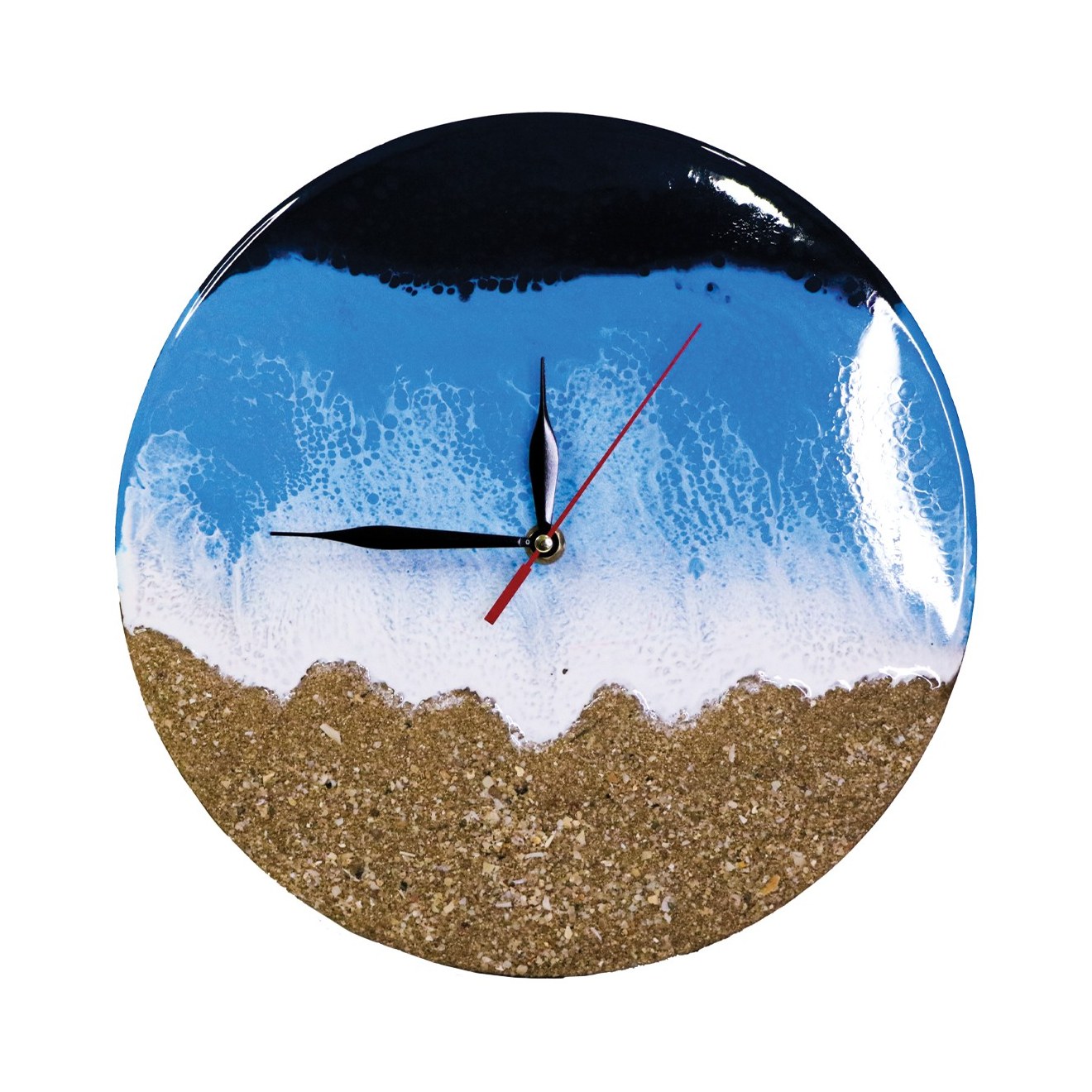 ساعت دیواری  رزین سه بعدی دریا