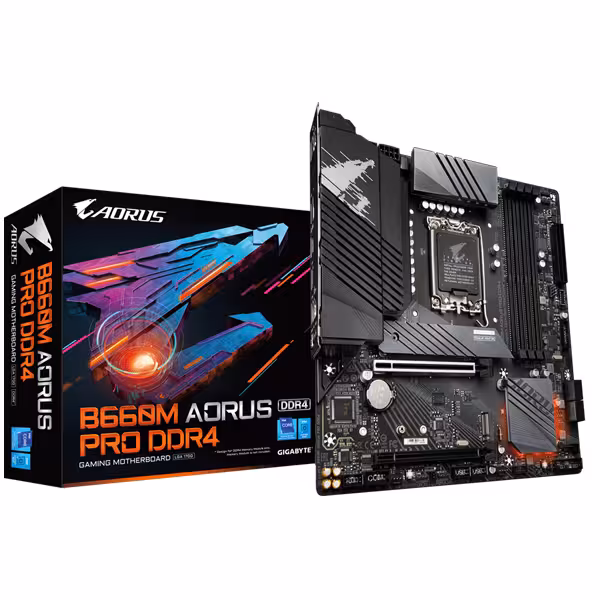 مادربرد گیگابایت مدل B660M-AORUS-PRO-DDR4 سوکت 1700