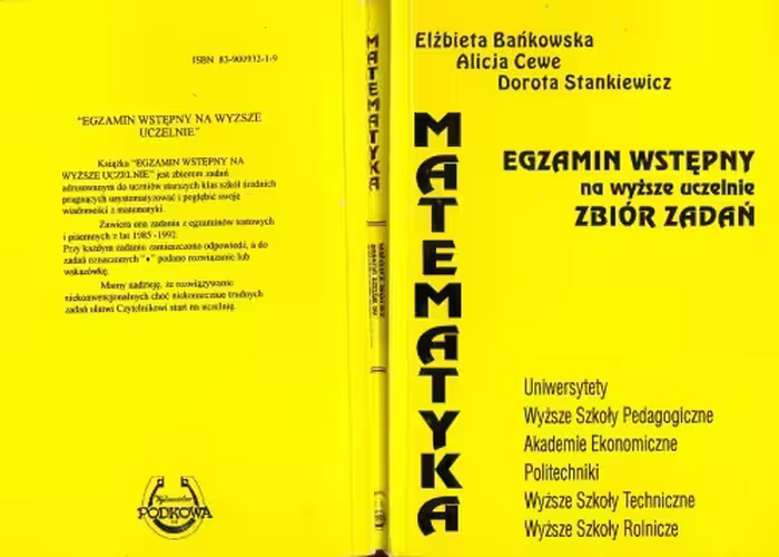 خرید و دانلود نسخه کامل کتاب Matematyka, egzamin wstępny na wyższe uczelnie