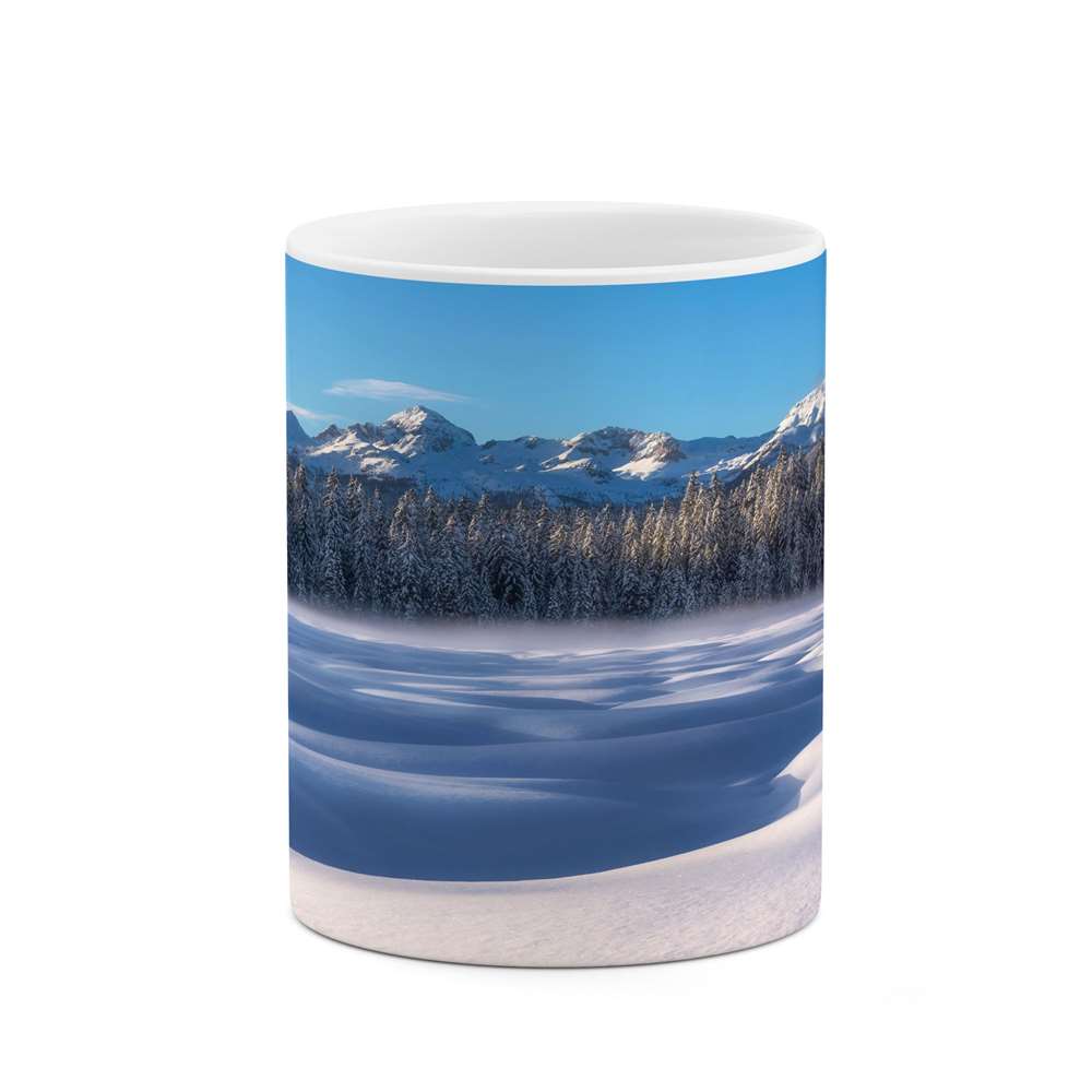 ماگ کاکتی طرح منظره برفی مدل mgs14952