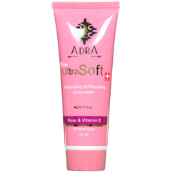 کرم مرطوب کننده اولترا سافت حاوی روغن گل سرخ و ویتامین ای 75 میلی لیتری آدرا