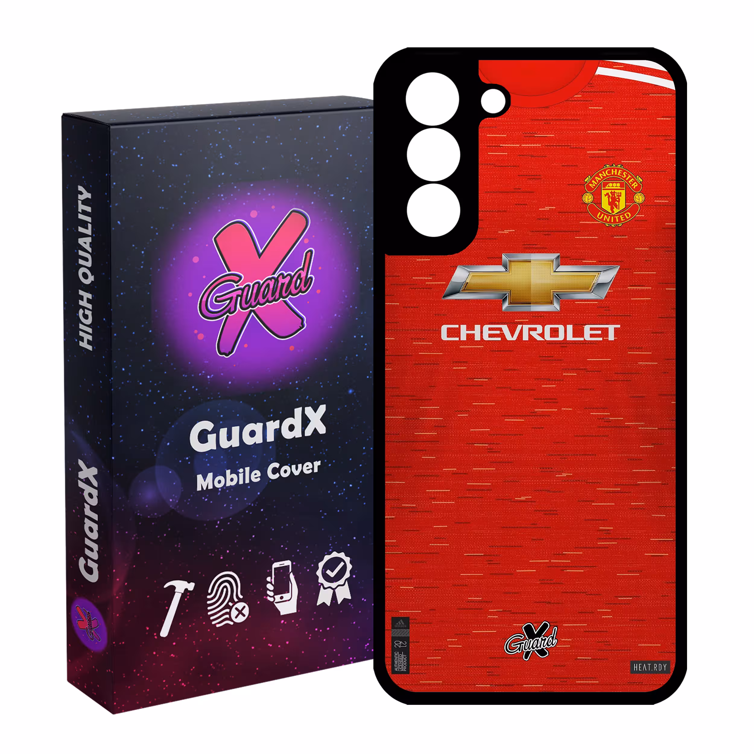 کاور گارد ایکس طرح Manchester United مدل Glass10248 مناسب برای گوشی موبایل سامسونگ Galaxy S21 FE