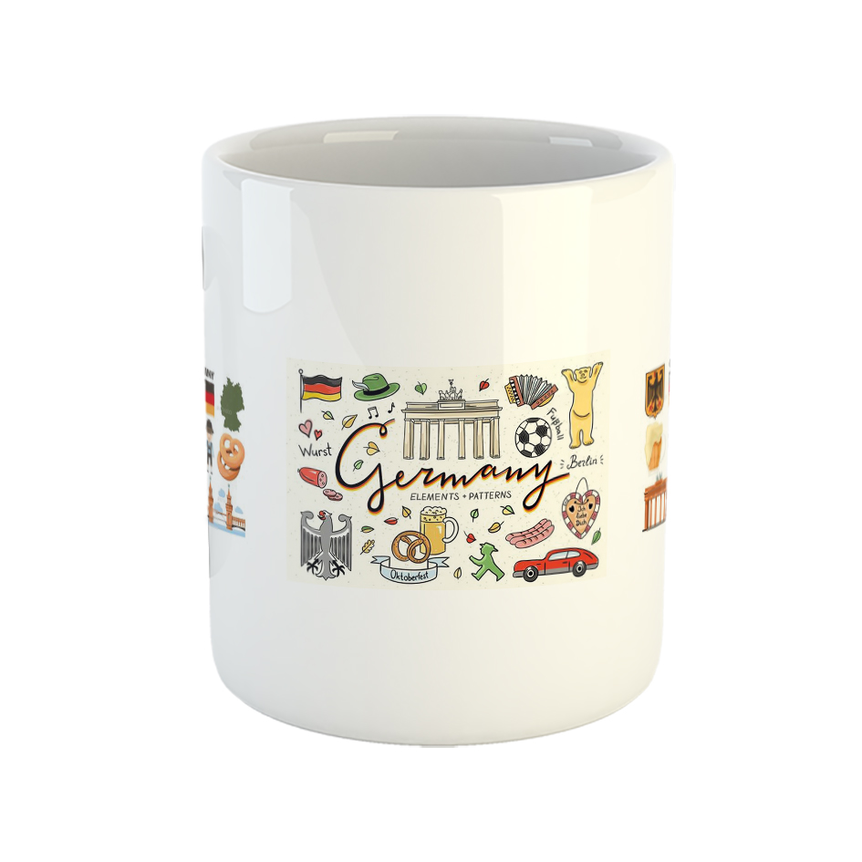 ماگ طرح کشورها مدل نمادهای آلمان G4