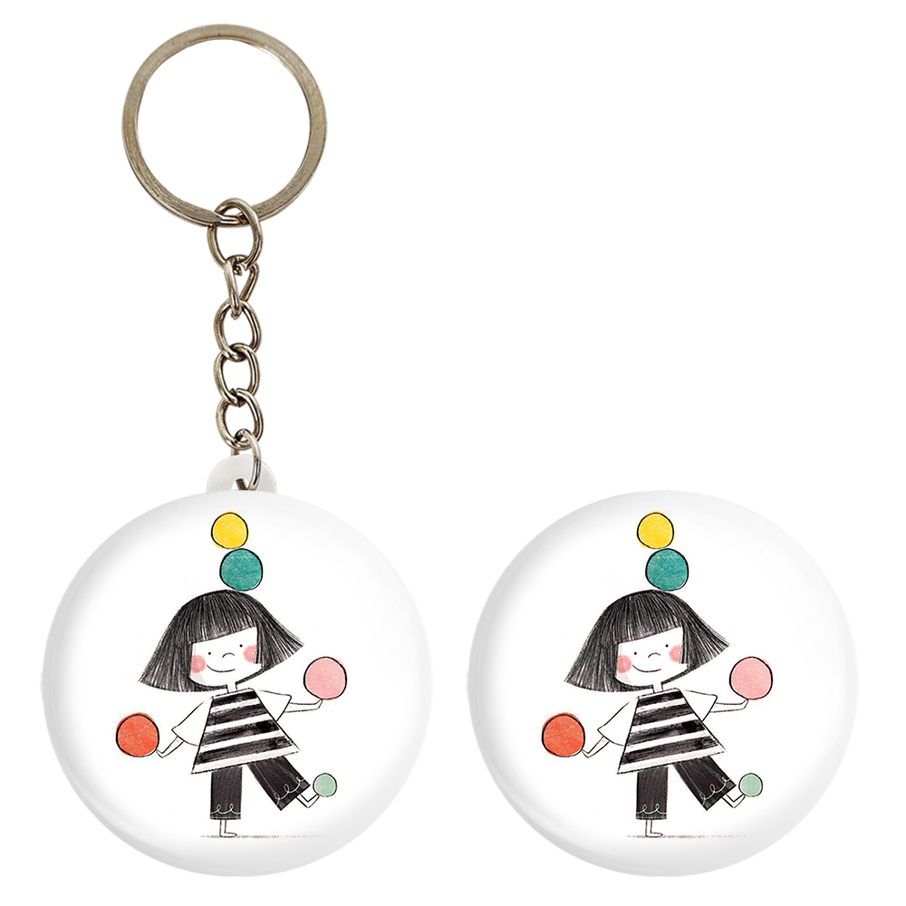 پیکسل خندالو مدل دختر کد 5526 به همراه جاکلیدی