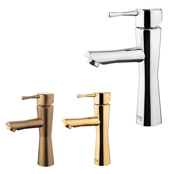 شیر روشویی درخشان مدل فلاور