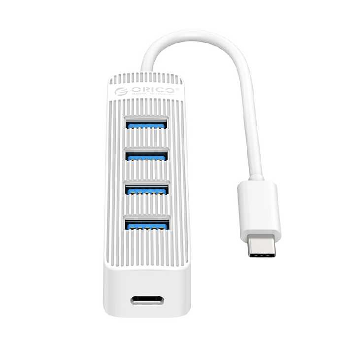 خرید هاب Type-C با پورت برق ORICO TWC3-4A White با بهترین قیمت