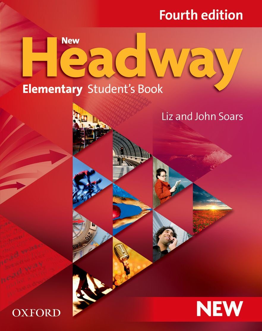 New Headway Elementary 4th SB WB DVD کتاب نیو هدوی المنتری وی
