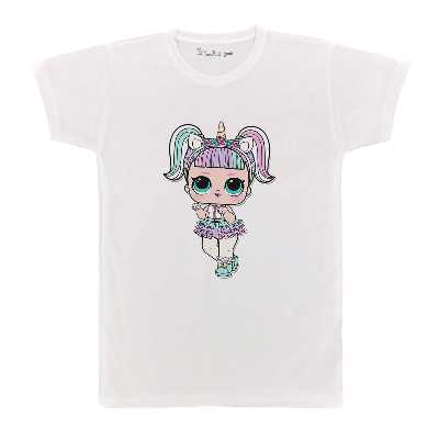 تی شرت بچگانه پرمانه طرح یونیکورن کد pmt.3275