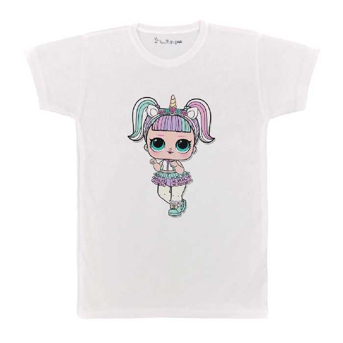 تی شرت بچگانه پرمانه طرح یونیکورن کد pmt.3275