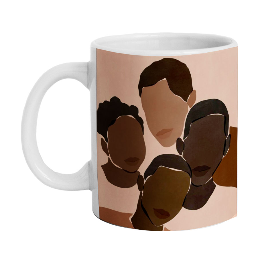 ماگ دارلی طرح مینیمال Friends مدل M384