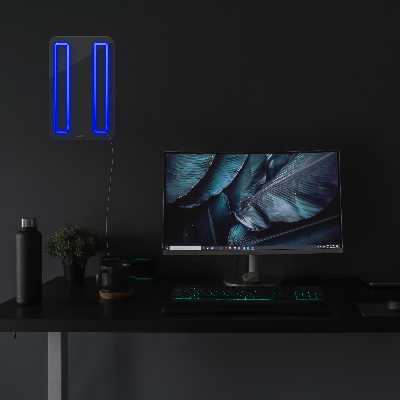 چراغ دیواری نئون دیزاین مدل Pause_BL