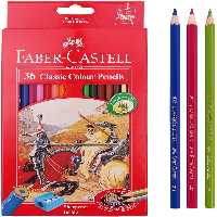 مداد رنگی 36 رنگ جعبه مقوایی فابرکستل مدل کلاسیک