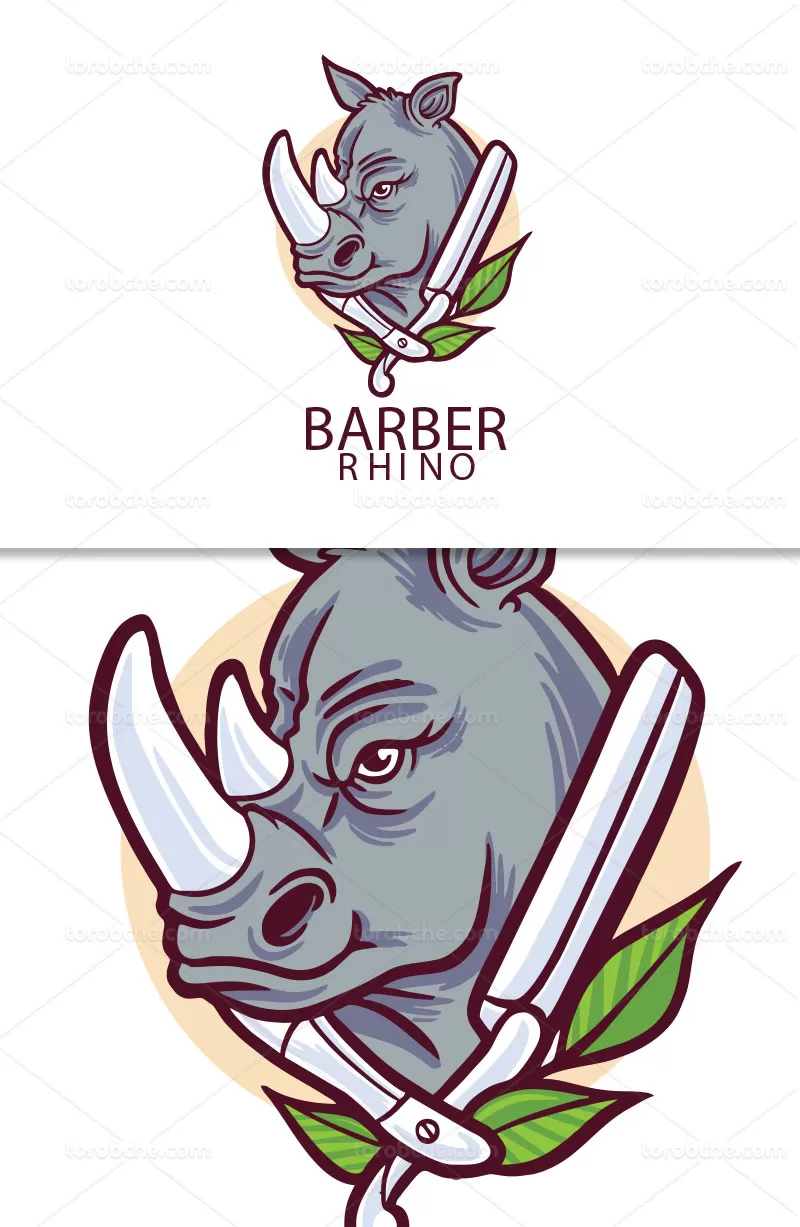 وکتور لوگو آرایشگاه آقایان | گرافیک با طعم تربچه