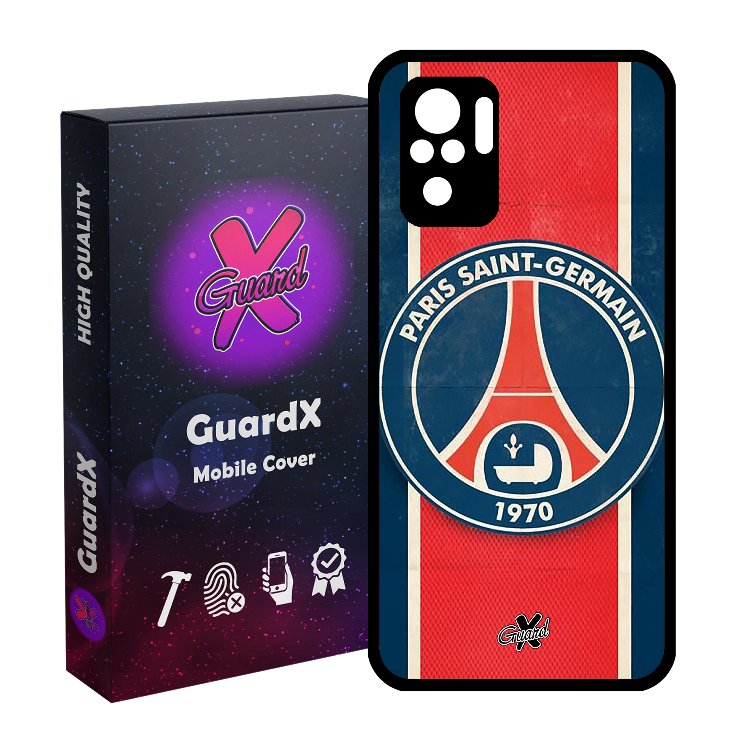 کاور گارد ایکس طرح PSG مدل Glass10055 مناسب برای گوشی موبایل شیائومی Redmi Note 10 4G / Note 10S