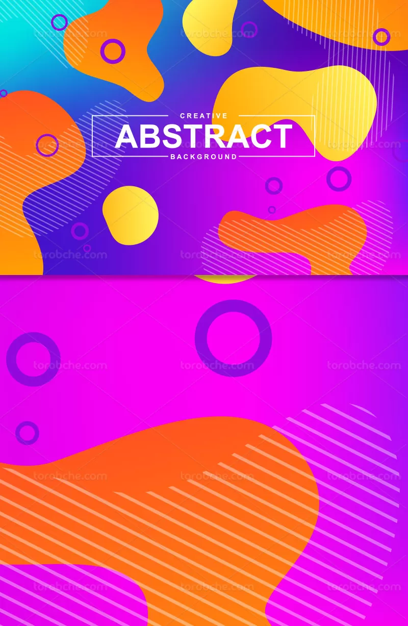 وکتور پس زمینه رنگارنگ انتزاعی | گرافیک با طعم تربچه
