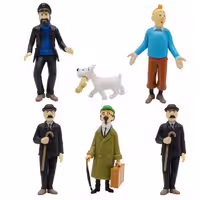 اکشن فیگور مدل تن تن اورجینال طرح SAMANIS The Adventures Org مجموعه 6 عددی