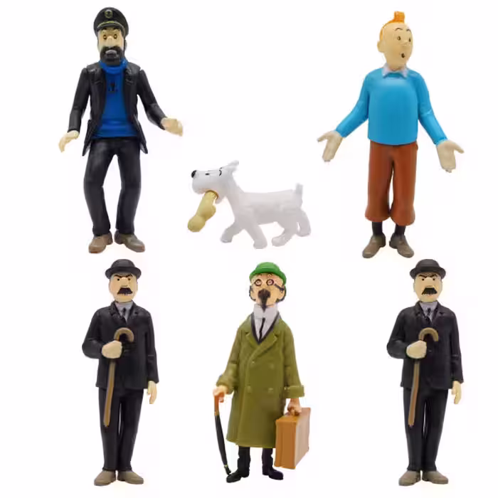 اکشن فیگور مدل تن تن اورجینال طرح SAMANIS The Adventures Org مجموعه 6 عددی