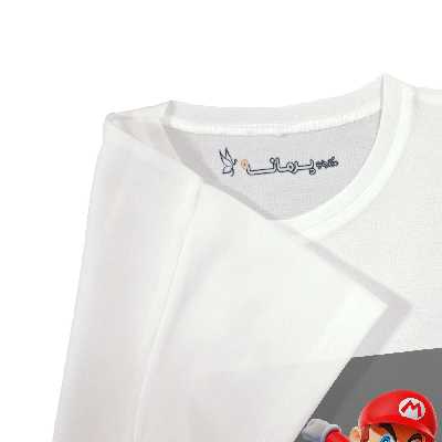 تی شرت  آستین کوتاه بچگانه پرمانه طرح سوپر میکرو کد pmt.6508