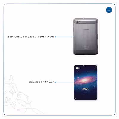 برچسب پوششی ماهوت مدل Universe-by-NASA-4 مناسب برای تبلت سامسونگ Galaxy Tab 7.7 2011 P6800