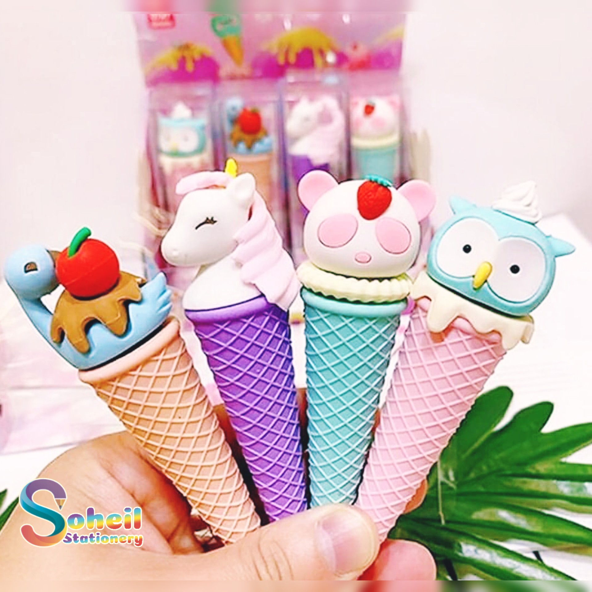 پاکن بستنی قیفی طرح حیوانات