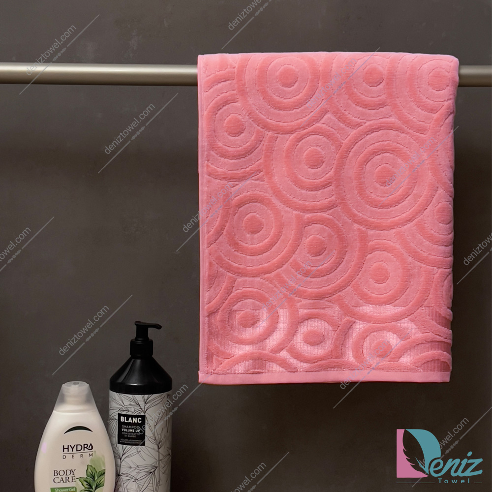 حوله استخری طرح سیمون رنگ صورتی