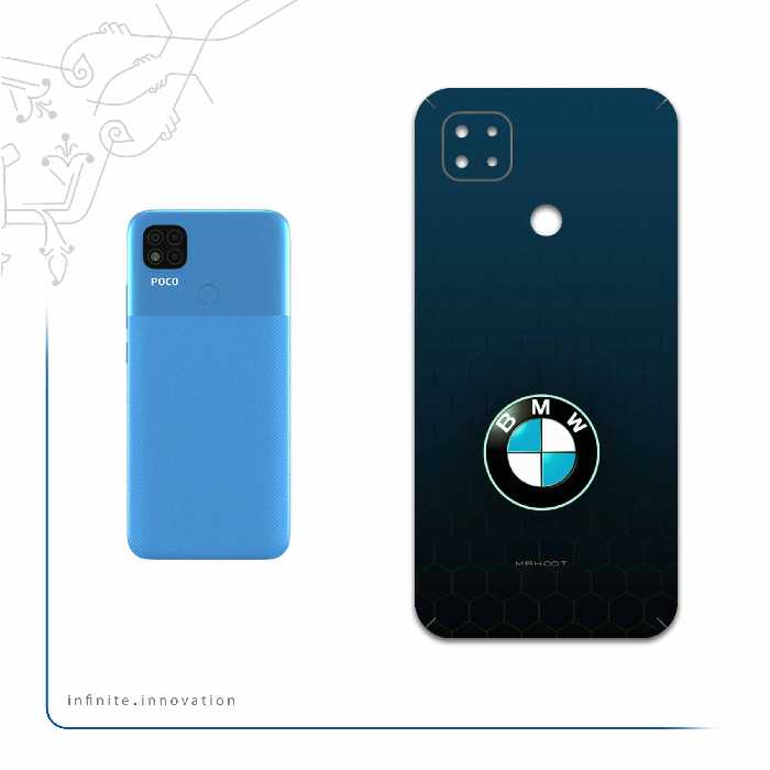 برچسب پوششی ماهوت مدل BMW مناسب برای گوشی موبایل شیائومی Poco C31