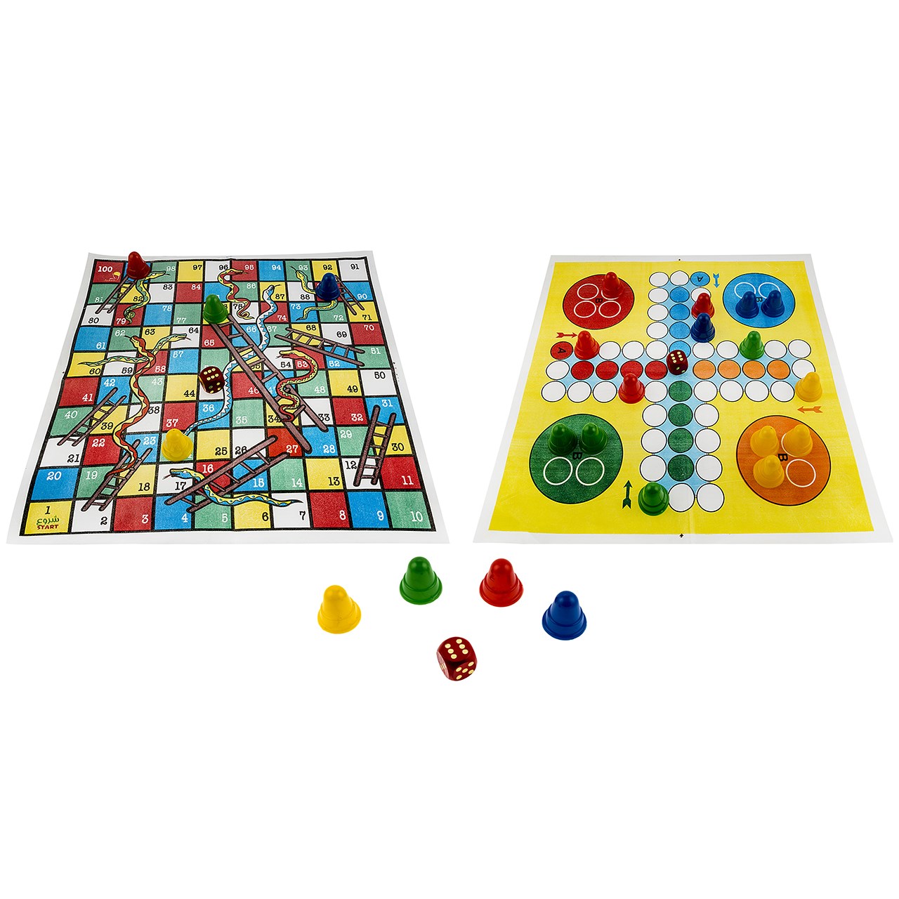 بازی منچ و مارپله فکرآوران کد 038