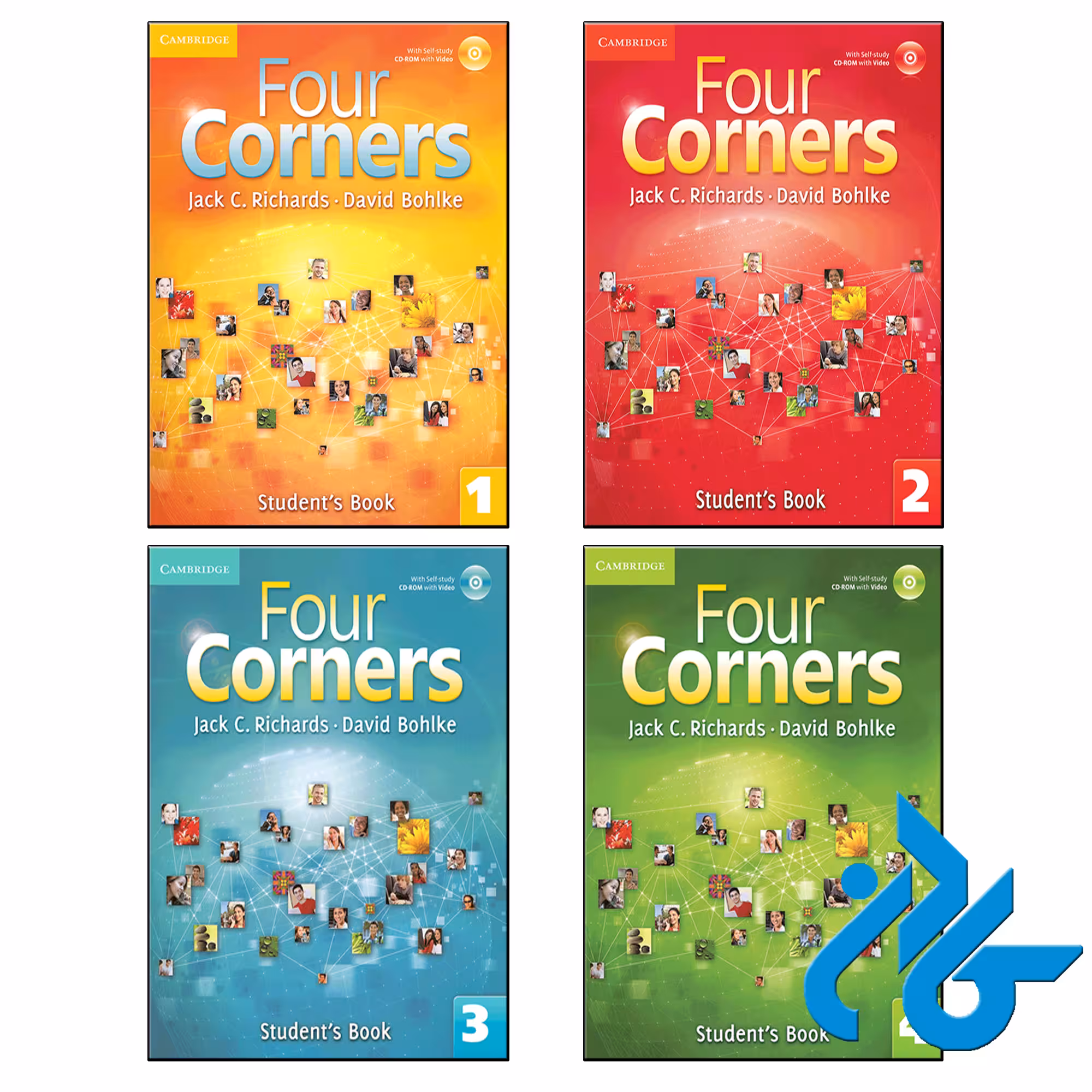 پک کامل کتاب Four Corners - با تخفیف ویژه کتاب زبان - کادن