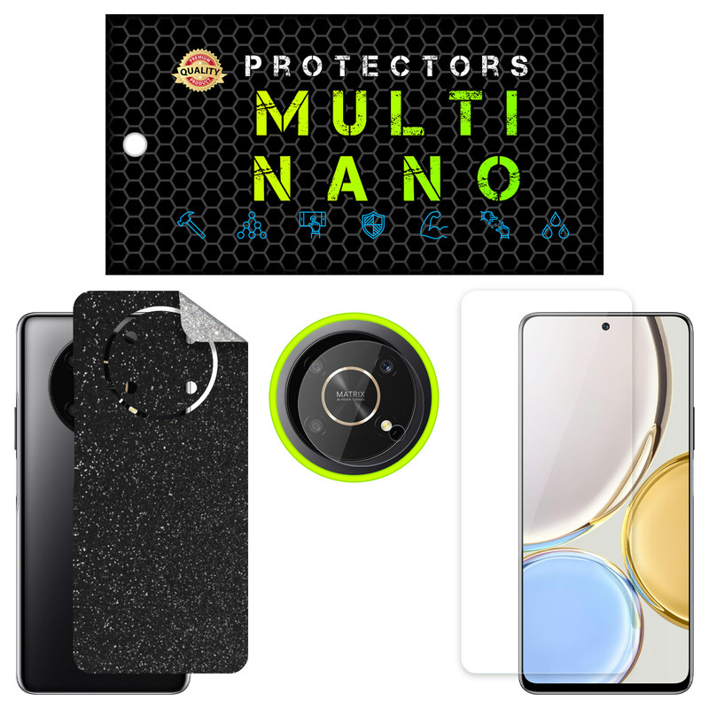محافظ صفحه نمایش مولتی نانو مدل X-SLFG مناسب برای گوشی موبایل آنر X9 5G به همراه برچسب پوششی و محافظ لنز دوربین | کالا برتری