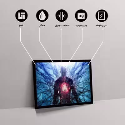تابلو مدل bloodshot کد F-11023