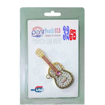 فلش مموری پرلیت یو اس بی مدل گیتار کد W-71 ظرفیت 32 گیگابایت