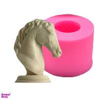 قالب سیلیکونی شمع مدل مهره شطرنج اسب سایز 12×6  سانتی متر