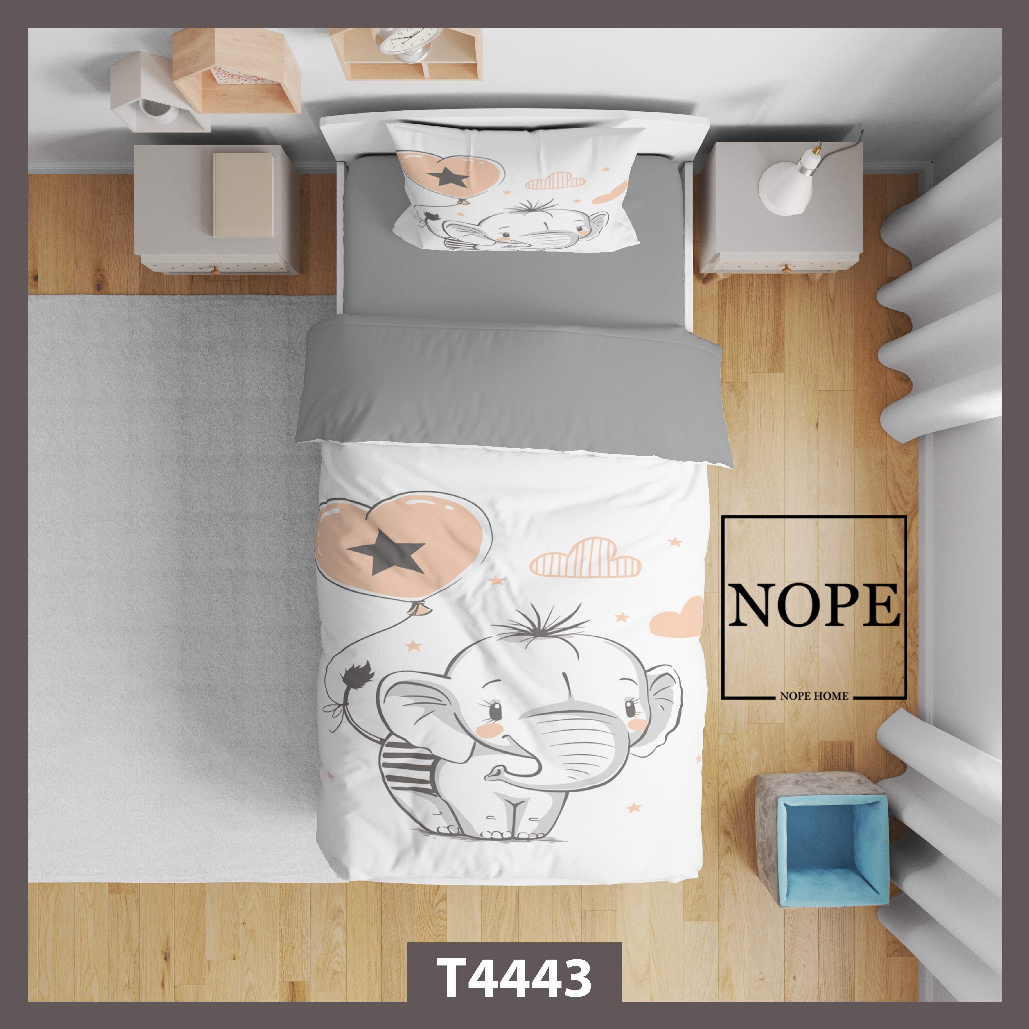 روتختی 4443یک نفره  5 تکه