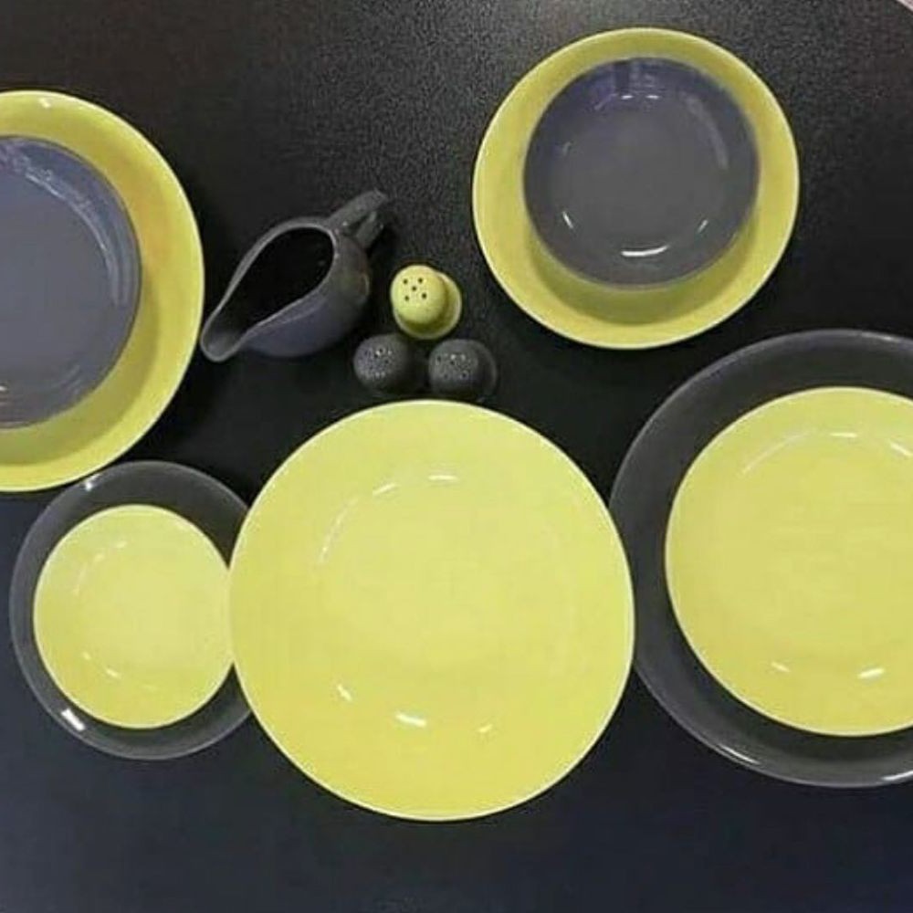 سرویس چینی دو رنگ