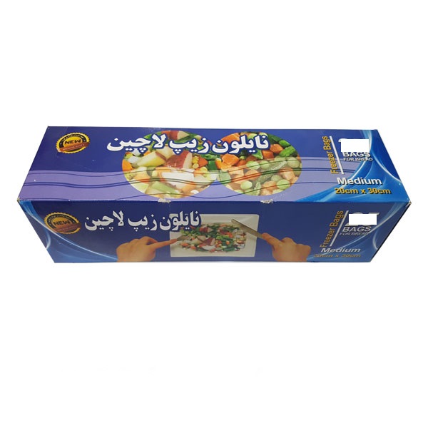 کیسه زیپ دار لاچین مدل M15 بسته 15 عددی