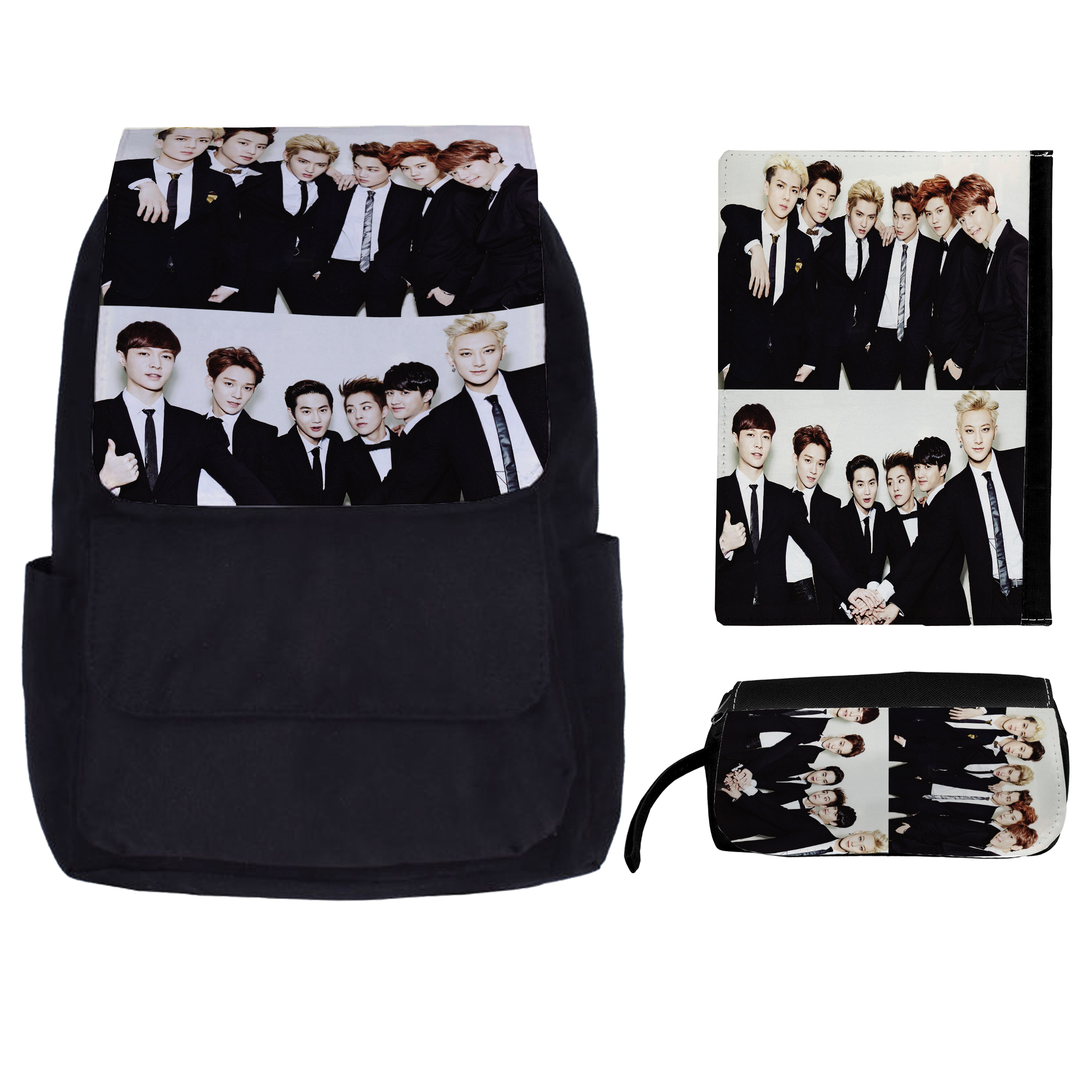 کوله پشتی طرح اکسو کد kkj 29 به همراه کلاسور و جامدادی