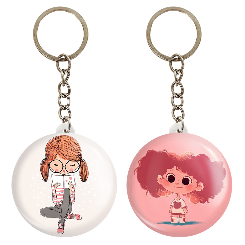 جاکلیدی خندالو مدل دخترونه کد 16261632 مجموعه 2 عددی