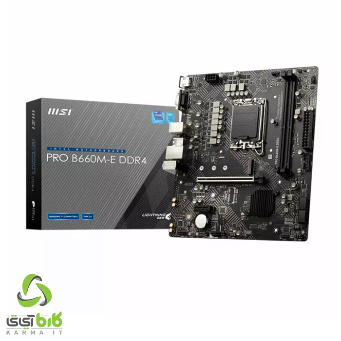 مادربرد ام اس آی مدل PRO B660M-E DDR4 - فروشگاه کارما آی‌تی