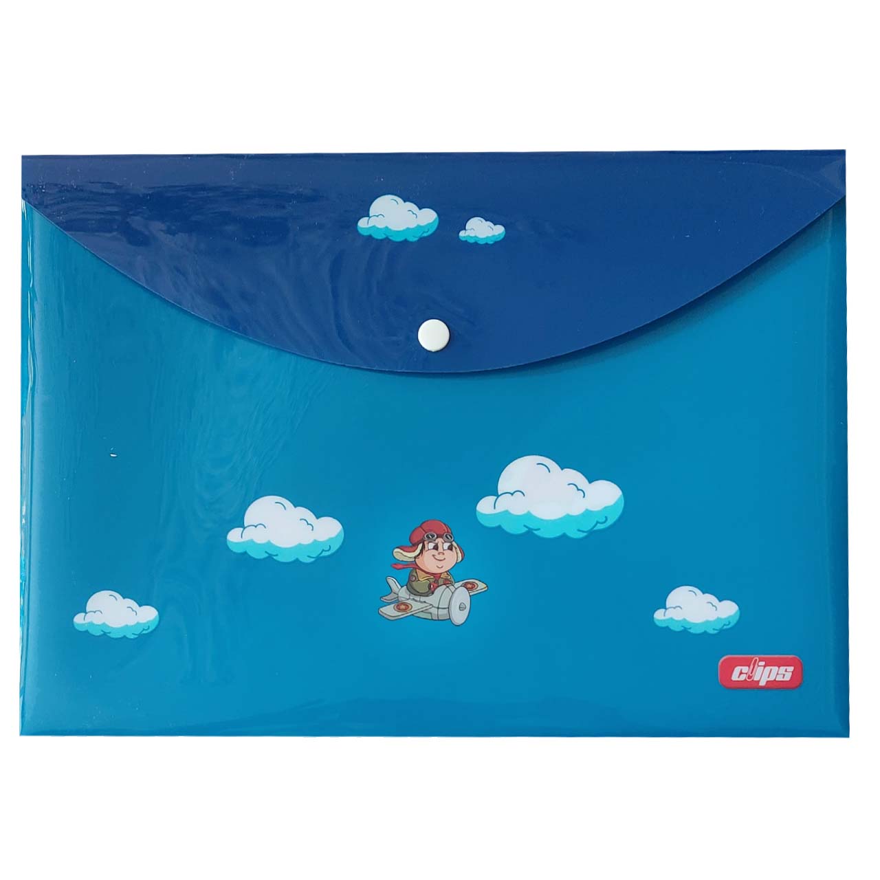 پوشه دکمه دار کلیپس مدل فانتزی طرح هواپیما