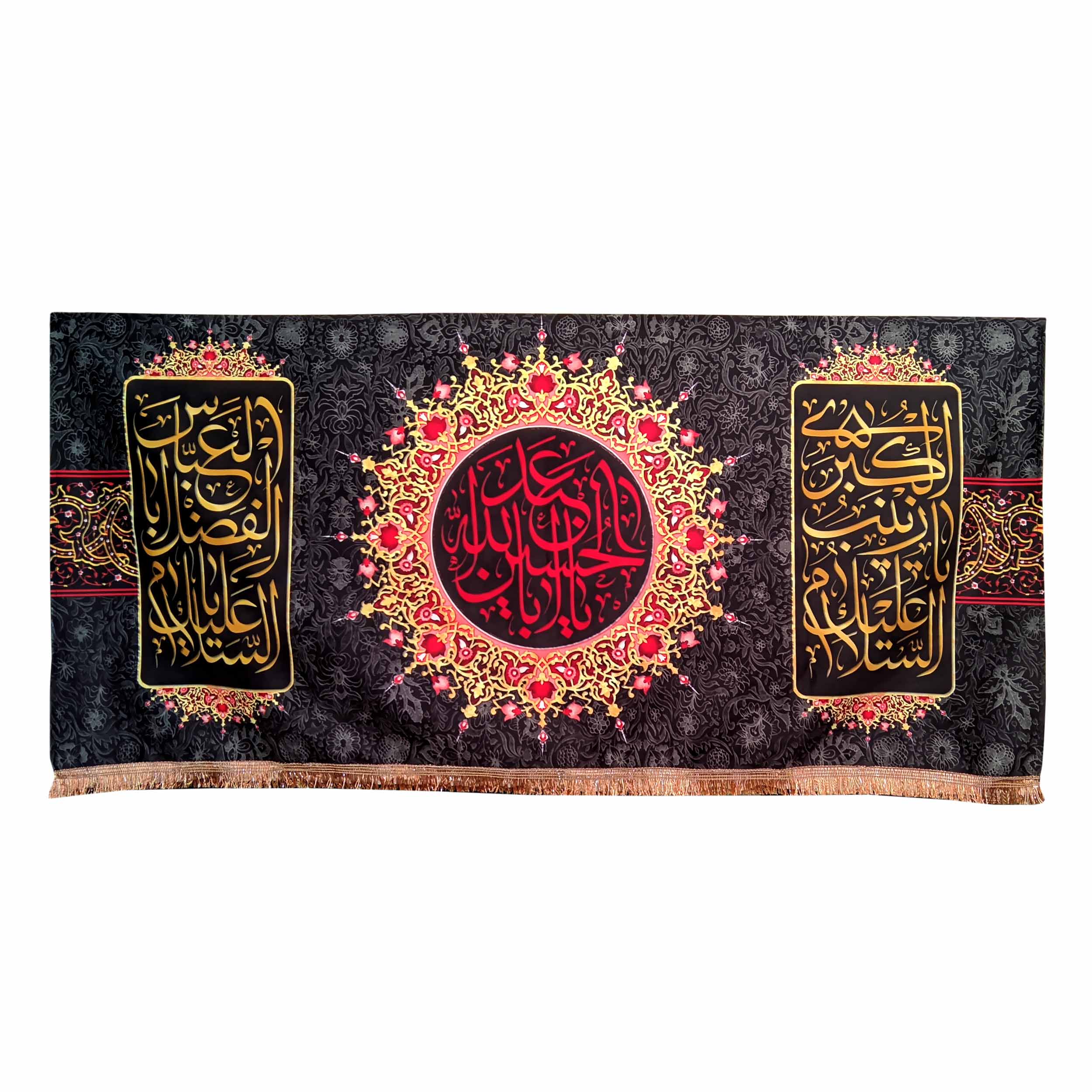 پرچم مدل محرم امام حسین طرح یااباعبدالله الحسین 049