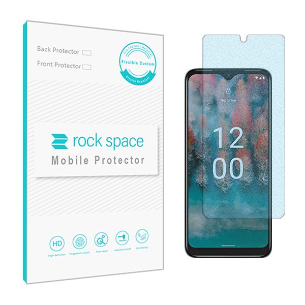 گلس نوکیا C12 مدل نانو هیدروژل مات آنتی بلو برند راک اسپیس کد S