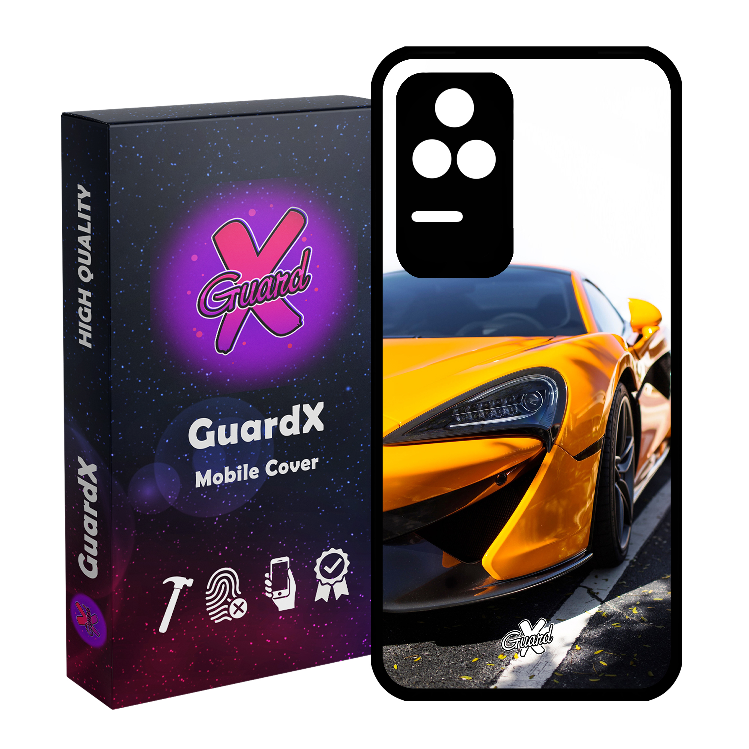 کاور گارد ایکس طرح خودرو مدل Glass10193 مناسب برای گوشی موبایل شیائومی Poco F4/Redmi K40S